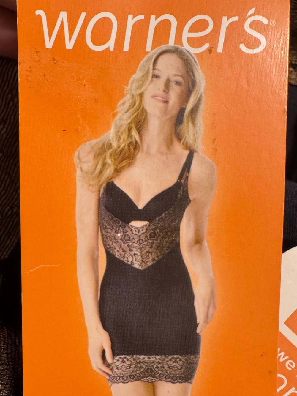 Warners Black Lace Smooth Full Slip with Lace